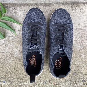 Woolloomooloo Australian Darwin Merino Wool Comfort Sneakers, Charcoal Size 7